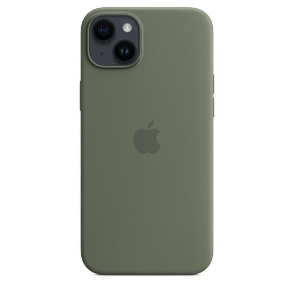 Capa Silicone MagSafe iPhone 14 Plus - Azeitona