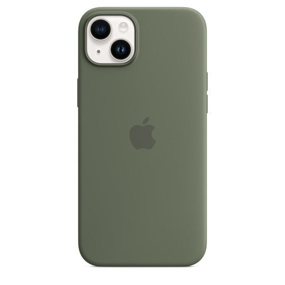 Capa Silicone MagSafe iPhone 14 Plus - Azeitona