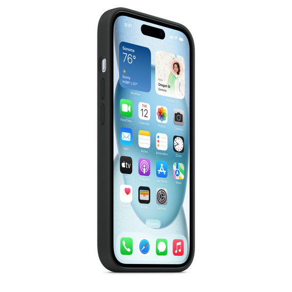 iPhone 15 Silicone Preto
