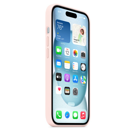 iPhone 15 Plus Silicone Rosa-claro