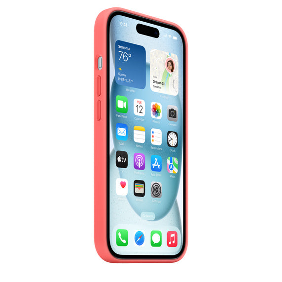 iPhone 15 Silicone Goiaba