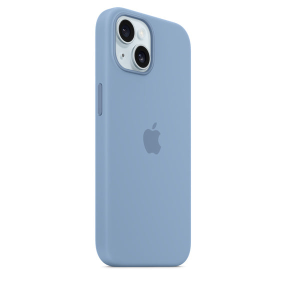 iPhone 15 Plus Silicone Azul-inverno