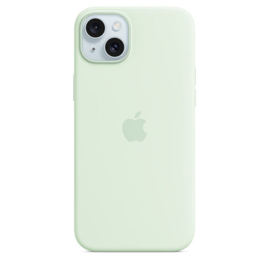 iPhone 15 Plus Silicone MagSafe Verde-menta suave