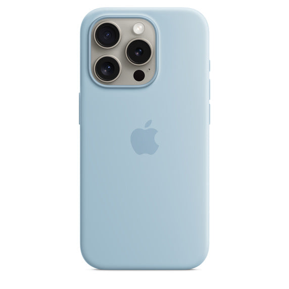iPhone 15 Pro Silicone MagSafe Azul-claro