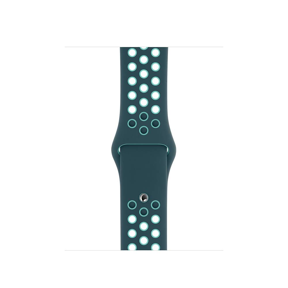 Bracelete desportiva Nike turquesa meia-noite/verde-aurora de 40 mm - Standard