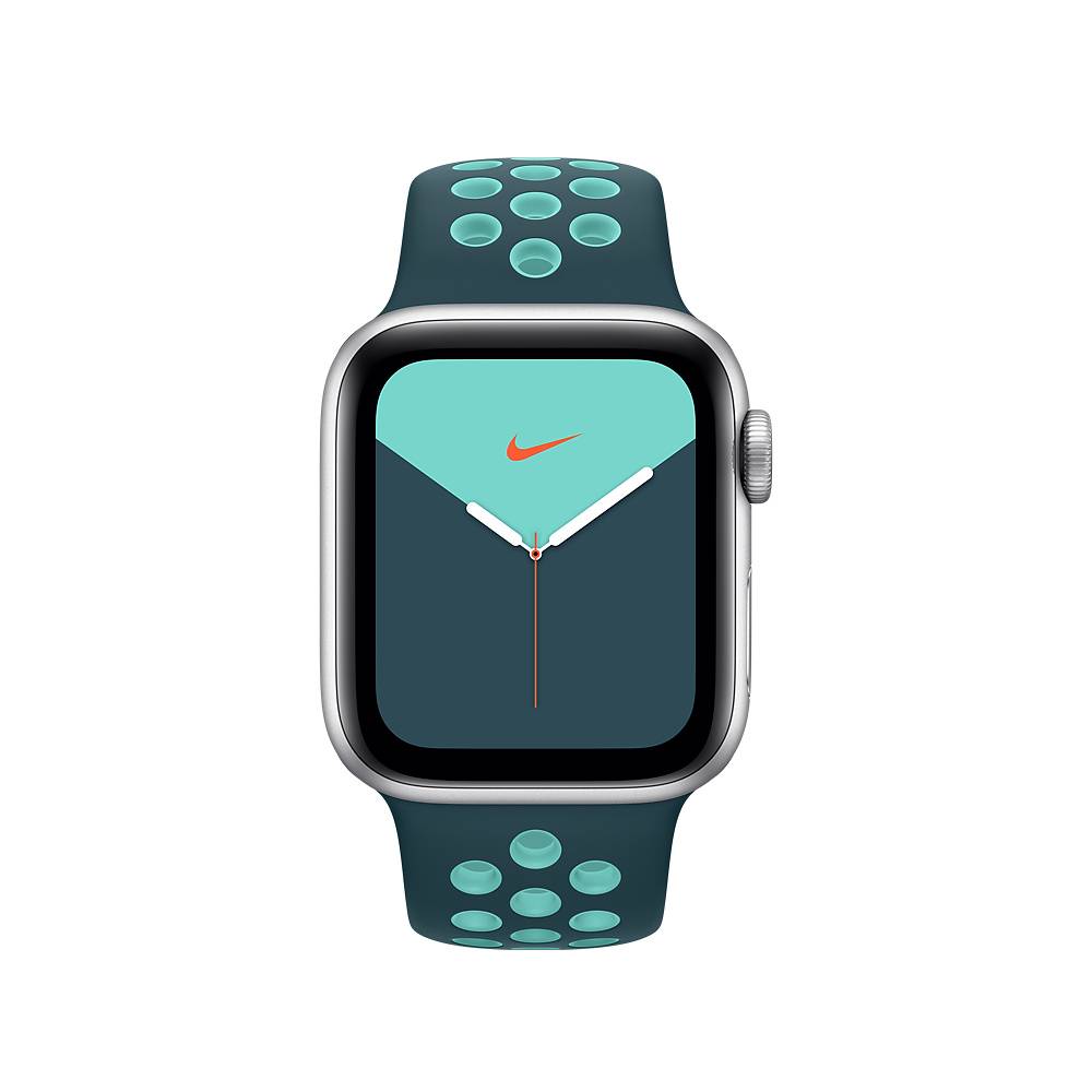 Bracelete desportiva Nike turquesa meia-noite/verde-aurora de 40 mm - Standard