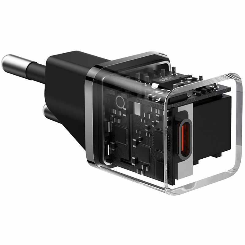 Carregador Baseus GaN5 Fast Charger (Mini) 1C 20W USB-C Preto