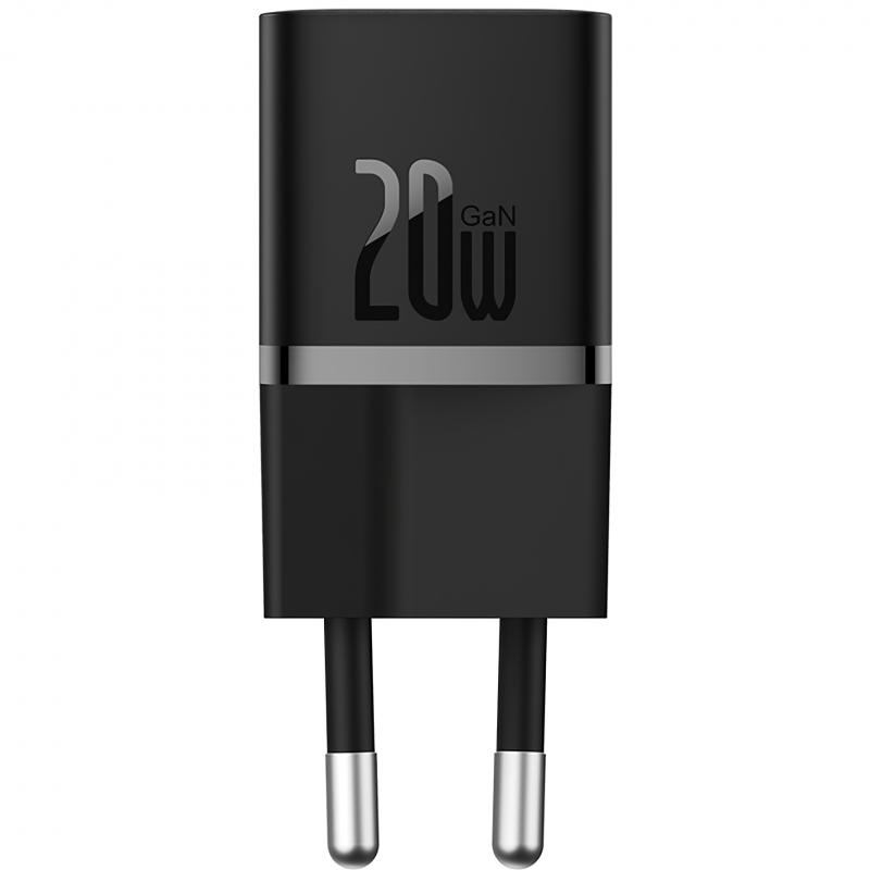Carregador Baseus GaN5 Fast Charger (Mini) 1C 20W USB-C Preto