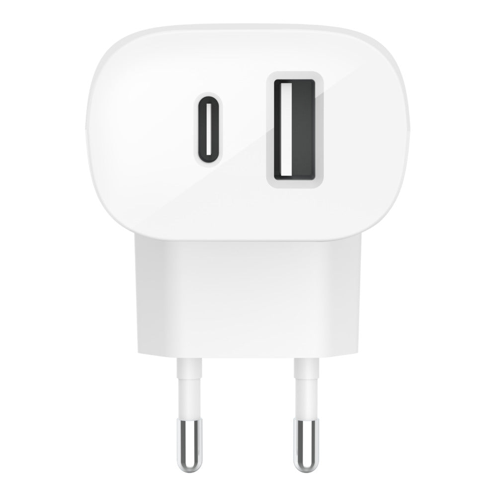 Carregador de paRede duplo com 37W (25W Usb-C & 12W Usb-A)