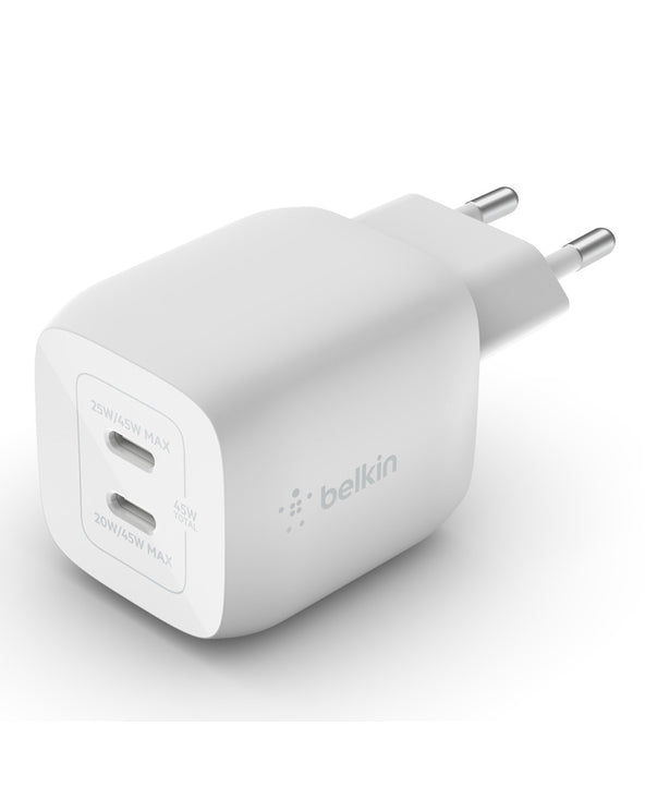 Carregador 2xUsb-C 45W - Branco