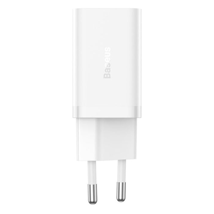 Carregador Baseus GAN5 Pro Fast Charger Dual USB-C 40W Branco