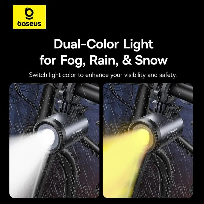 Baseus Primetrip Series Dual-Color Bike Light 2-In-1 Set Cosmic Black