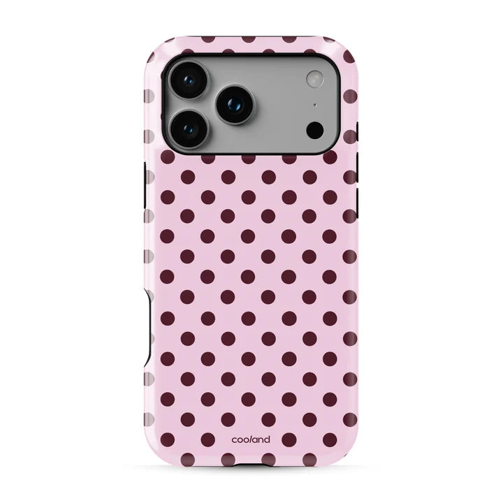 Capa Cooland iPhone 18 Pro Max Burgundy Polka
