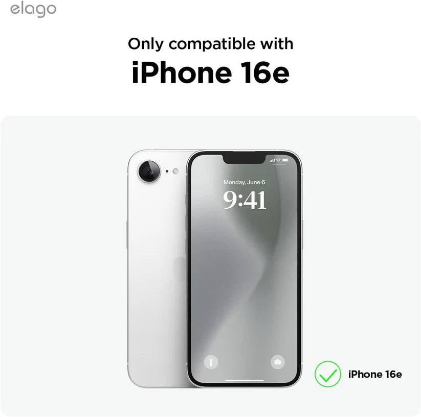 Elago Magnetic Silicone Case iPhone 16e (CLEAR)
