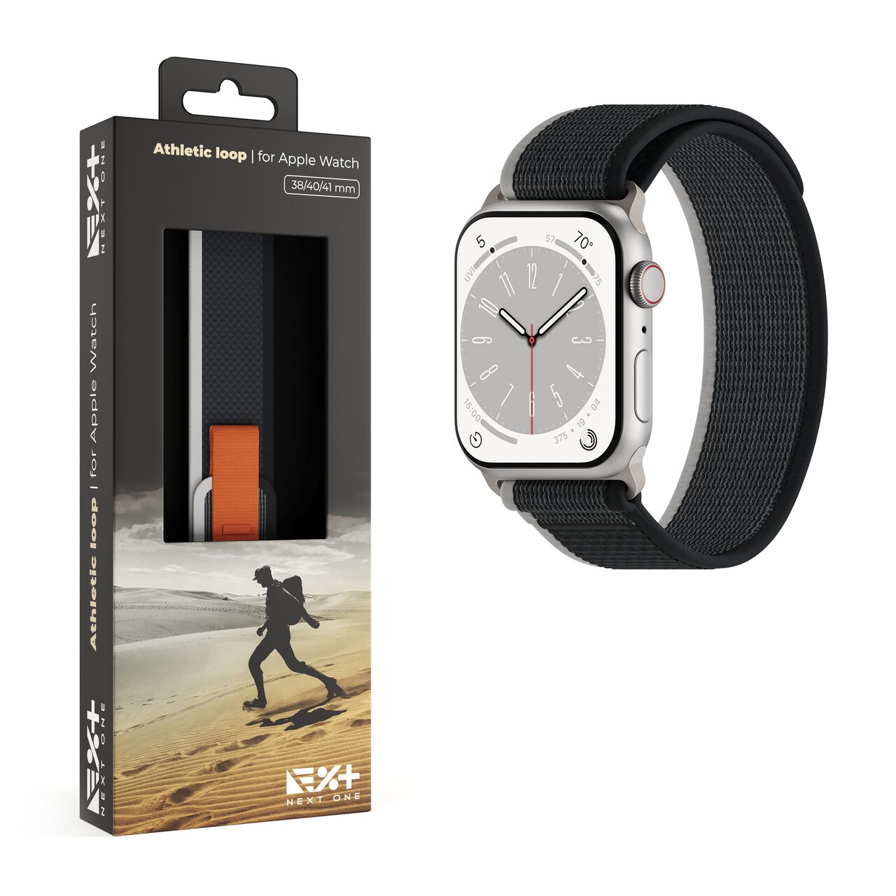 Athletic Loop For Apple Watch 41Mm Black