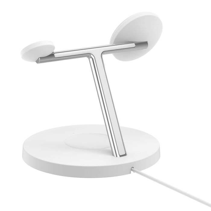 Belkin BoostCharge Pro 3-in-1 Wireless Charging Stand with Qi2 15W White