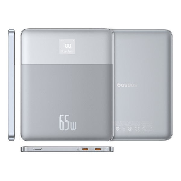 Baseus Powerbank Blade2 Com Display 12000Mah 65W Prateada