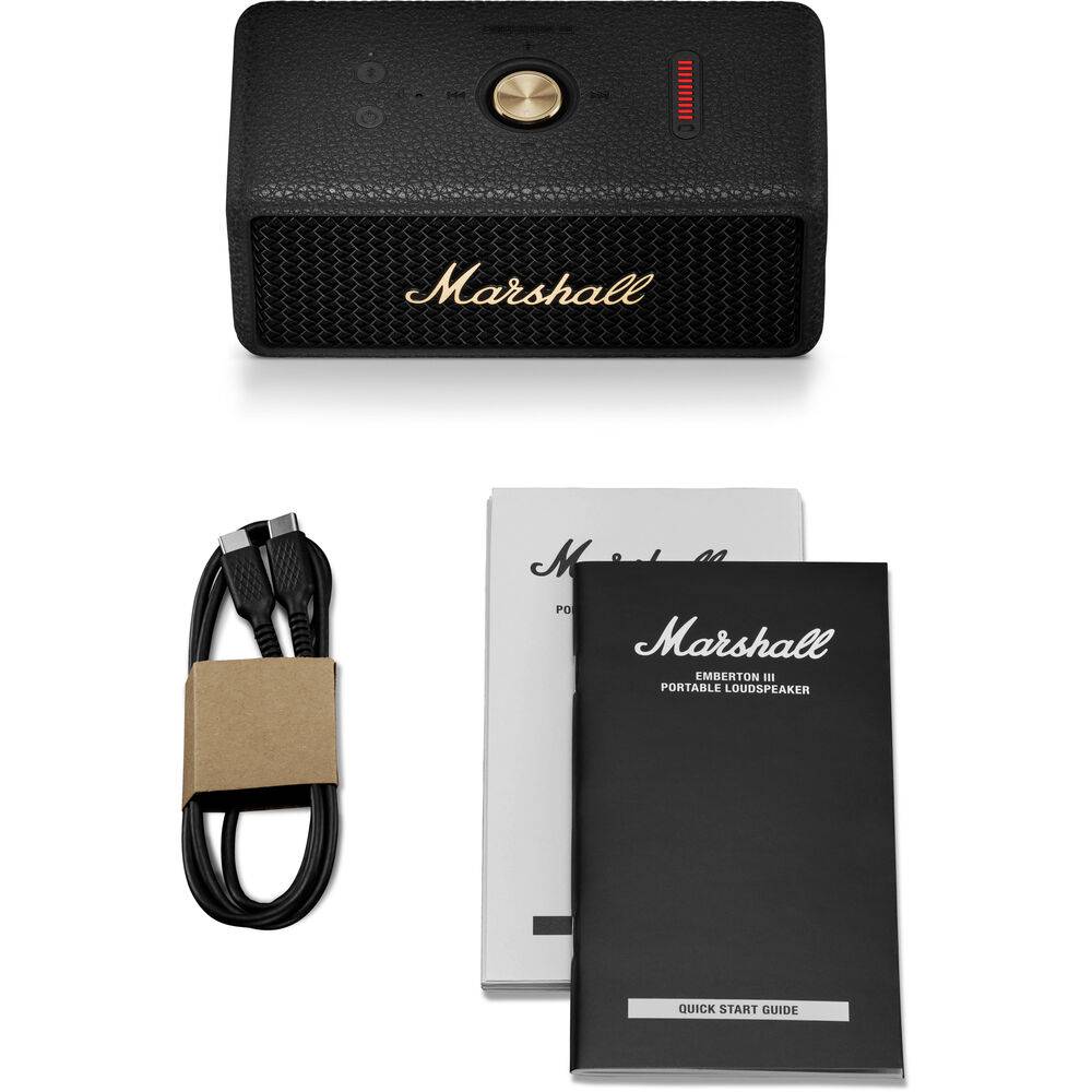 Coluna Marshall Emberton III Black/Grass