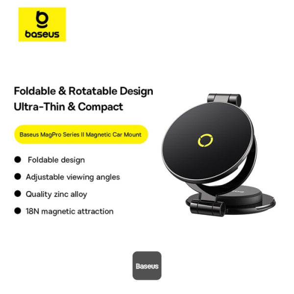 Baseus MagPro Series Ii Magnetic Car Mount Stick-On Version Cosmic Preto