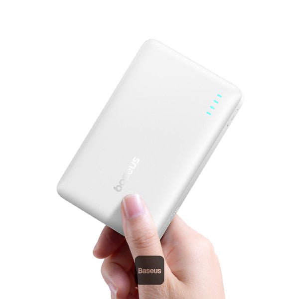 Powerbank Os-Baseus Enerfill Fp21 10.000Mah 22.5W Moon White (c/ Cabo Type-C 30cm)