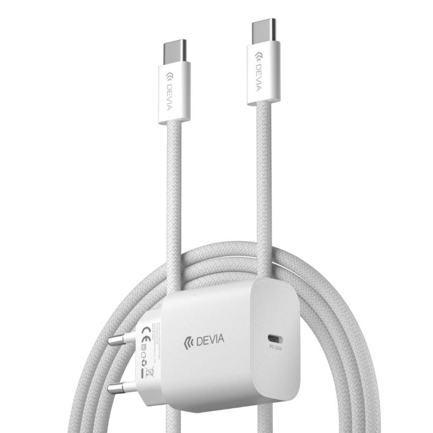 Quick Charger EU 30W + Usb-C Usb-C