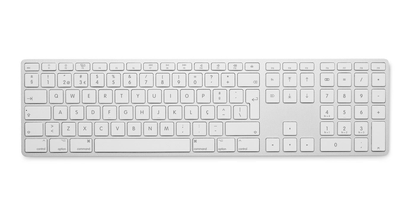 Teclado LMP WKB-1243 Bluetooth Wireless Silver Alum PT
