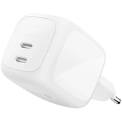 Adaptador de corrente Belkin 67w Dual USB-C PPS, Branco