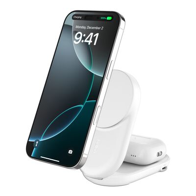 Carregador Belkin UltraCharge 25w 2 em 1 Magsafe Qi2 Branco