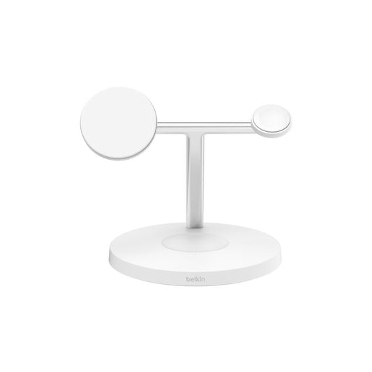 Belkin BoostCharge Pro 3-in-1 Wireless Charging Stand with Qi2 15W White
