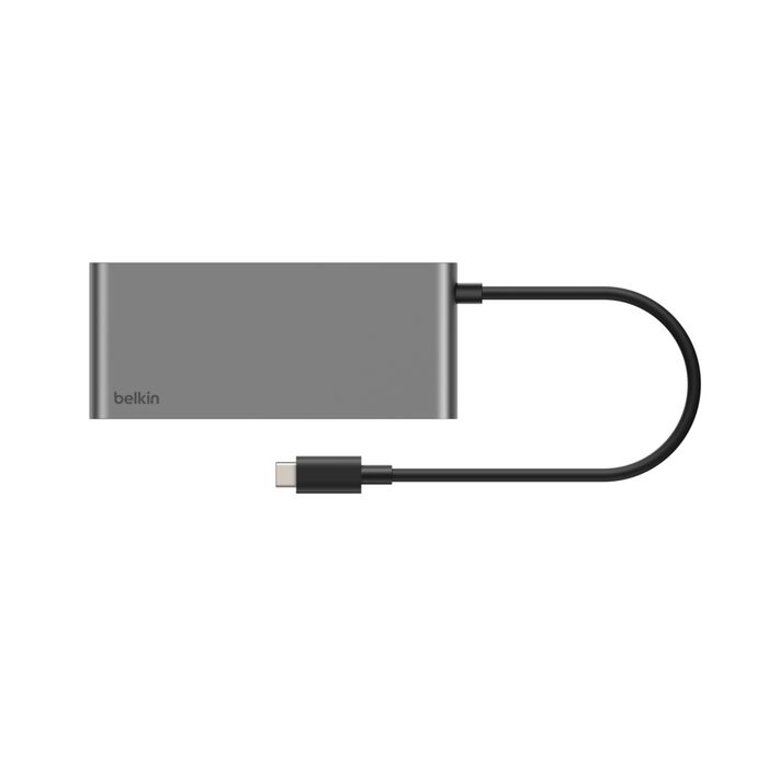 Hub Belkin 8-in-1 USB-C c/ Dual USB-C Ports Prateado