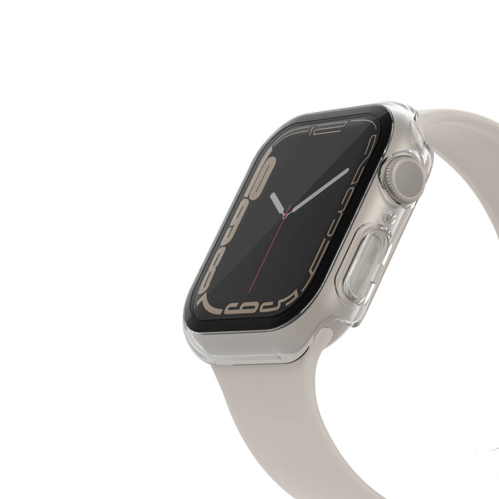 Screenforce - Cobertura Protectora Para Rel? Inteligente - TempeRed Curve: 2-In-1 - Policarbonato: Vidro Temperado - Claro - Para Apple Watch (45 Mm)