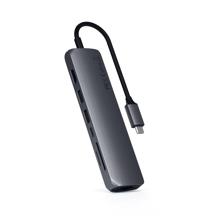 Adaptador Multiportas Usb-C Slim C/ Ethernet (Cinzento Sideral)
