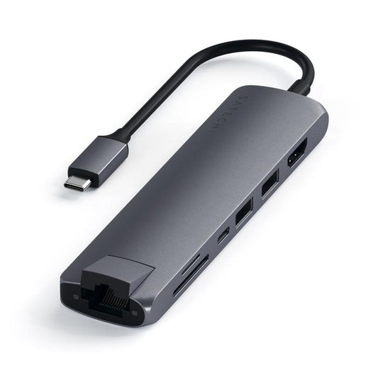 Adaptador Multiportas Usb-C Slim C/ Ethernet (Cinzento Sideral)