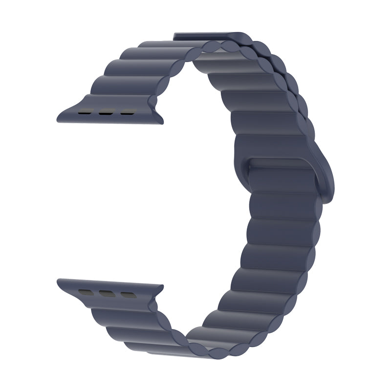 Bracelete Silicone Inmove Apple Watch Magnetic 44/45/46/49mm Azul Midnight