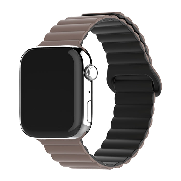 Bracelete Silicone Inmove Apple Watch Magnetic 38/40/41/42mm Chocolate/Preto