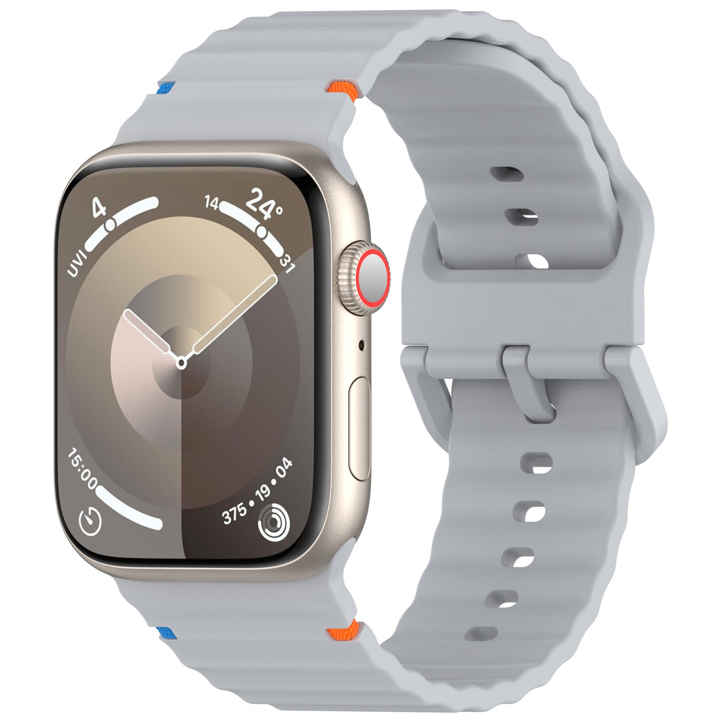 Bracelete Inmove Apple Watch Silicone Band 38/40/41/42mm Cinza