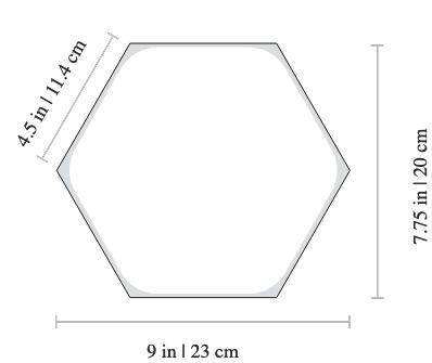 Shapes Hexagons Kit Preto (Starter+9 Panels)