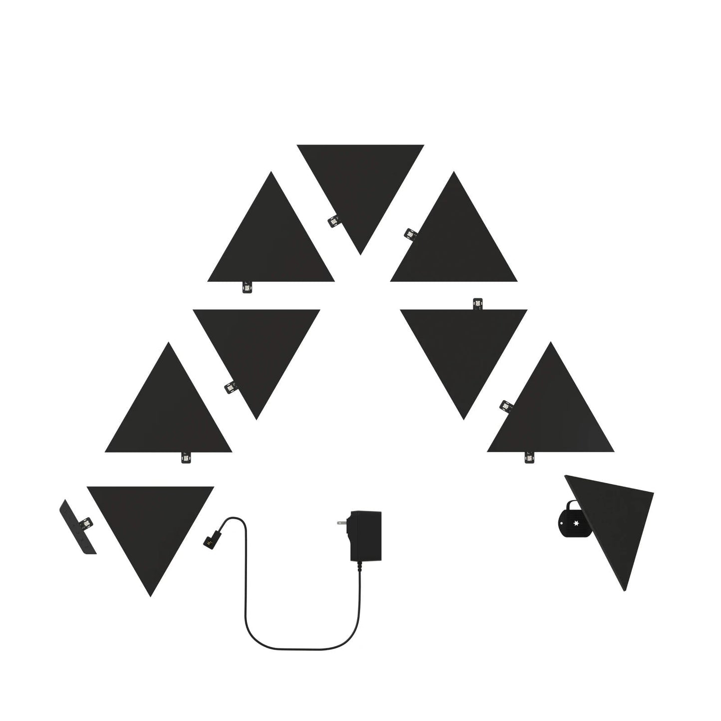 Shapes Triangles Kit Preto (Starter+9 Panels)