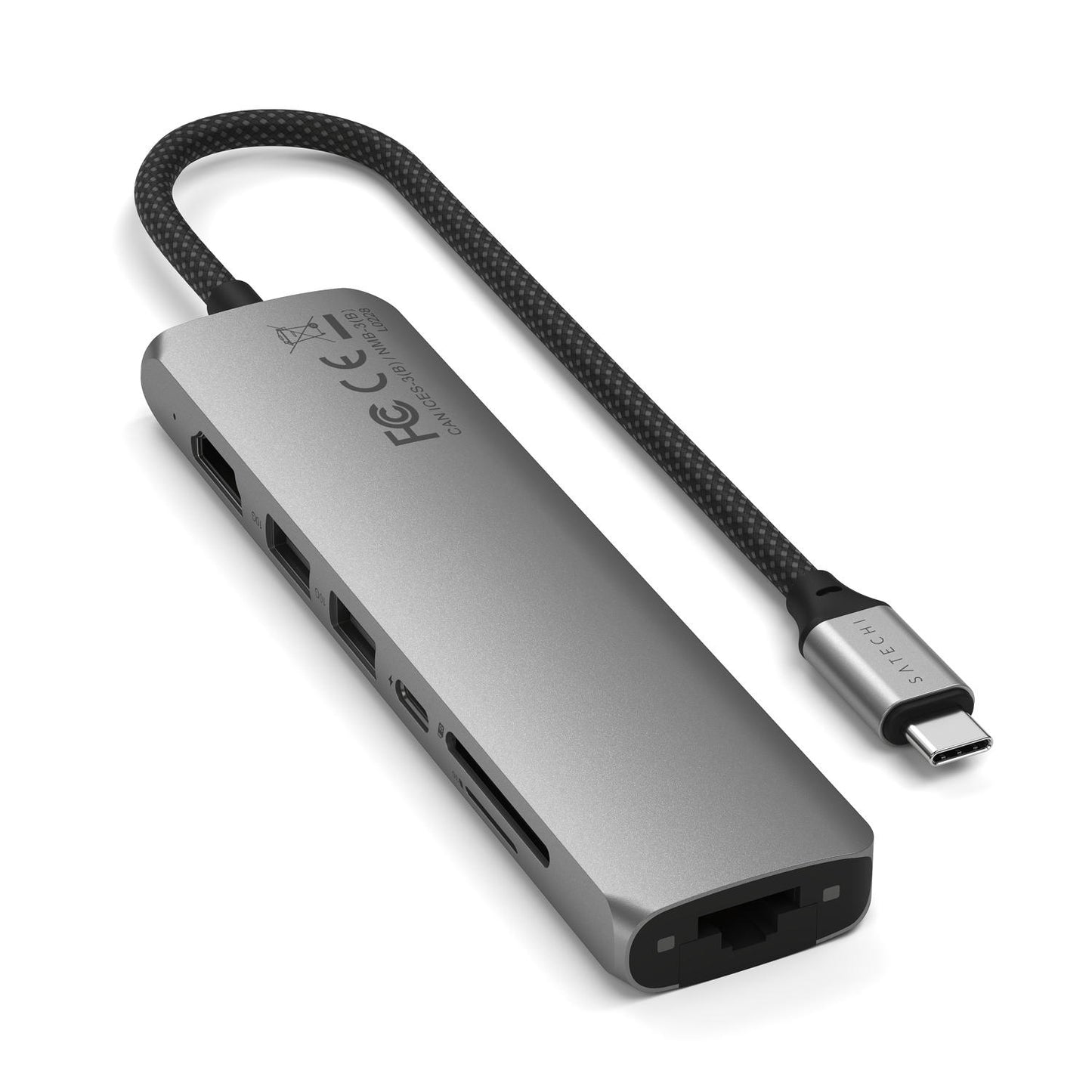 Multiport Adapter Satechi USB-C Slim 7in1 (space grey)