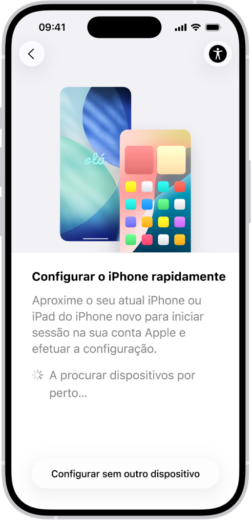 Transferir as tuas aplicaçõese informação para o novo iPhone.