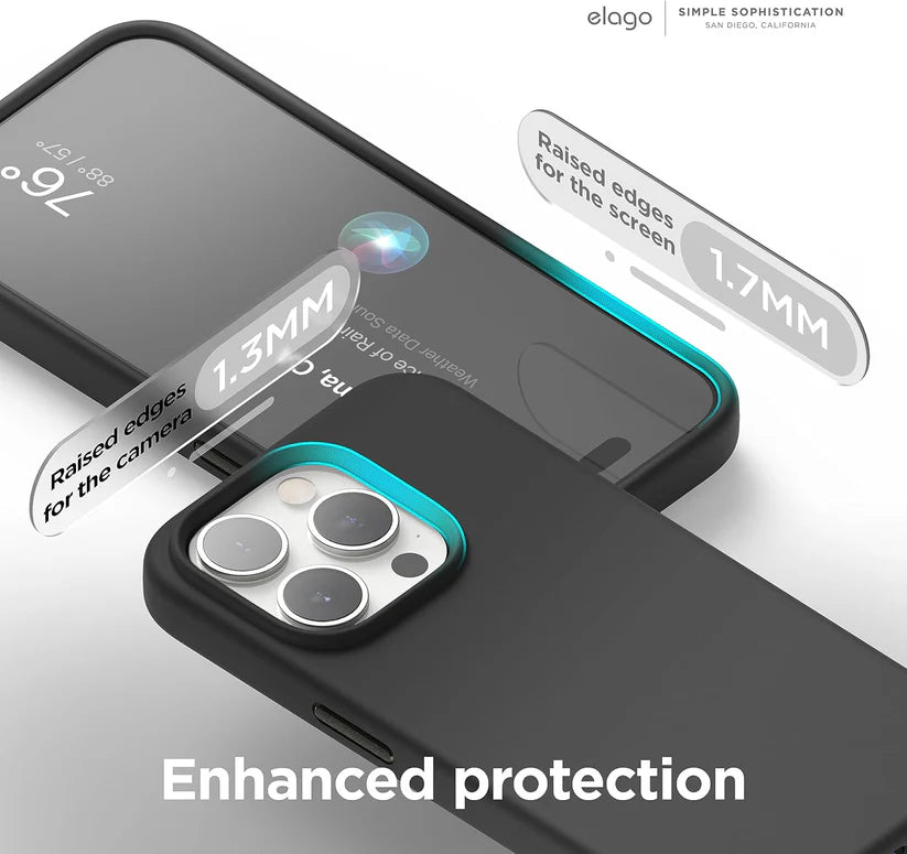 Elago Magnetic Silicone Case iPhone 16e Black