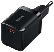 Carregador Baseus Rápido Gan3 1C 30W Eu Preto
