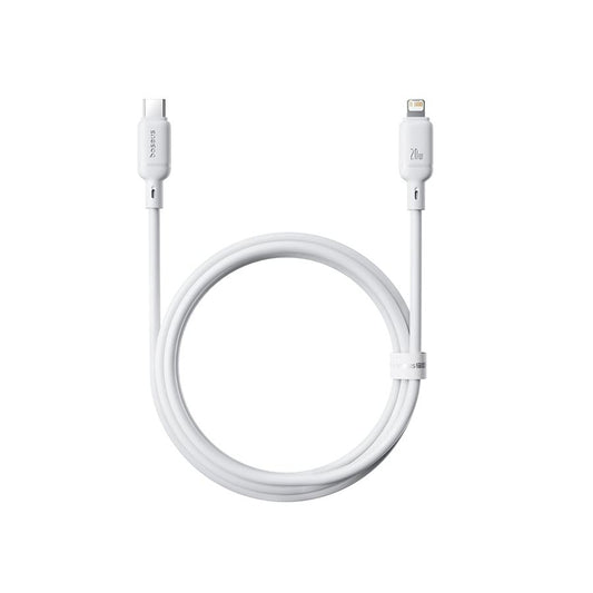 Baseus Cabo Silky Series Fast Charging Cable Type-C To Ip 20W 2M Moon White