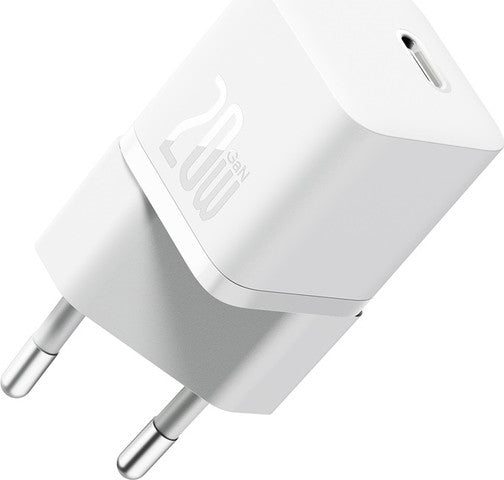 Carregador Baseus Gan5 Fast Charger(Mini) 1C 20W Eu Moon White