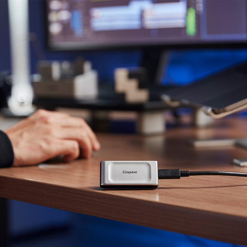Kingston SSD Externo xS2000 4TB USB 3.2 Gen2 Cinza