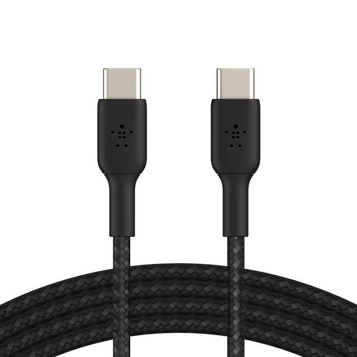 Cabo Belkin USB-C to USB-C 2.0 , Braided, 1M, Preto