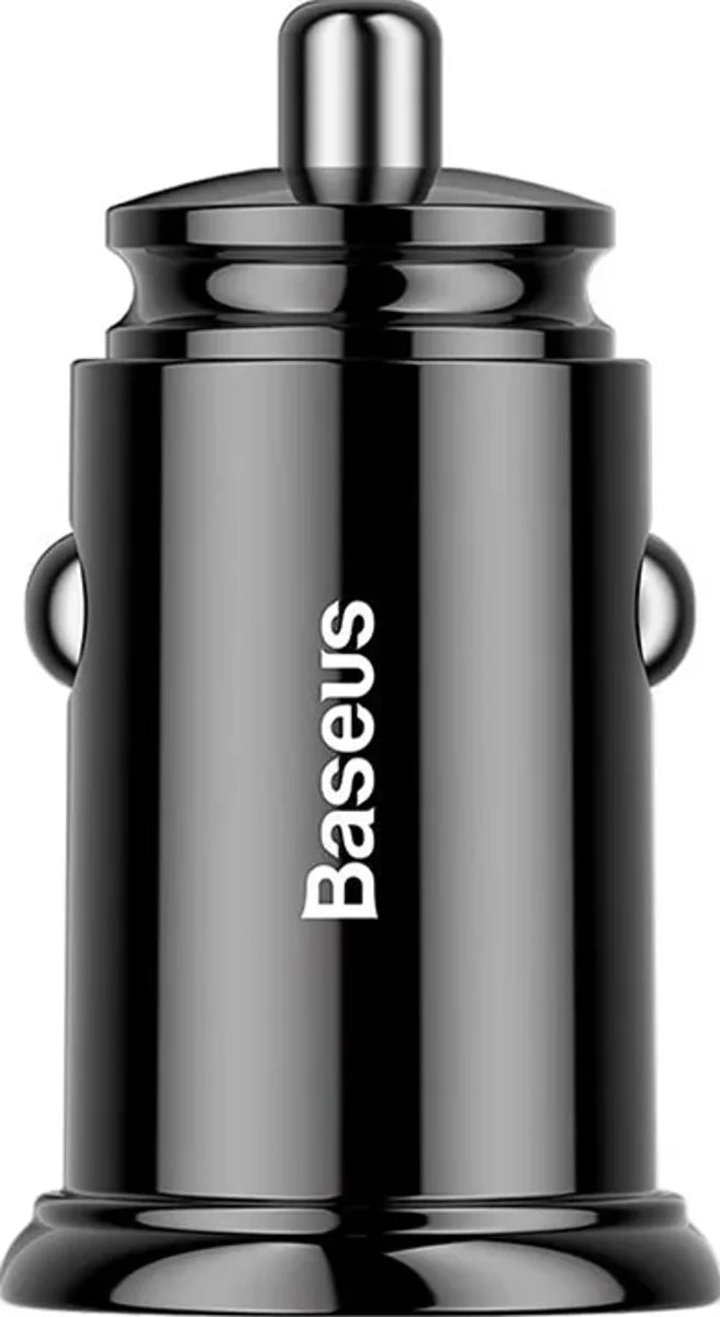 Baseus Carregador Circular Plastic A+C 30W Pps Car Charger Black