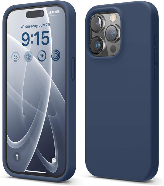 Silicone Case iPhone 15 Pro Jean Indigo