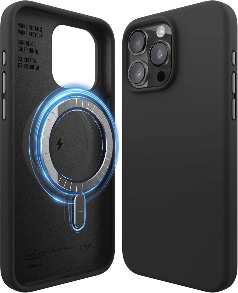 Elago Magnetic Silicone Case iPhone 16e Black