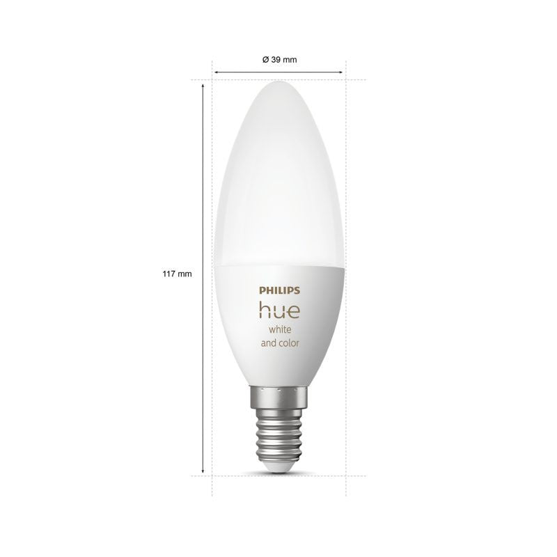 Lâmpada Philips E14 HUE White & Color